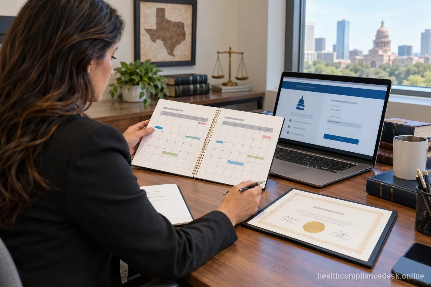 Texas insurance professional organizing continuing education courses by license type and renewal date